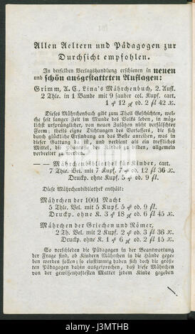 Grimm Linas MÃ¤rchenbuch II (Grimm's Fairy Tales II) è una raccolta di fiabe classiche tedesche, parte delle famose opere dei fratelli Grimm. Questo volume presenta storie ben note del folklore tedesco, raccolte e pubblicate nel XIX secolo. Foto Stock