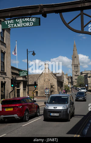 Il George di Stamford Hotel a Stamford Lincolnshire Foto Stock