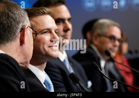 Jack O'Neill a Philadelphia Avvocatura Distrettuale dibattito all'WHYY Studios in Philadelphia, PA, il 27 aprile 2017. Foto Stock