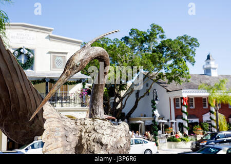 Naples Florida,Old Naples,Third Street South,Historic District,shopping shopper shopping shopping negozi mercati di mercato di vendita di mercato, vendita al dettaglio Foto Stock