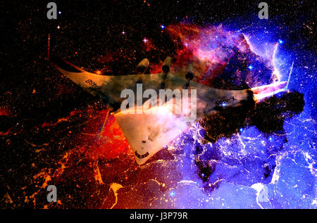 Spazio cosmico e stelle, cosmica di colore sfondo astratto Foto Stock