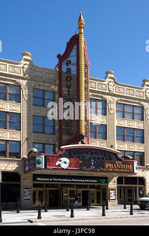La provvidenza Performing Arts Center (PPAC) nel centro di Providence, Rhode Island, STATI UNITI D'AMERICA Foto Stock
