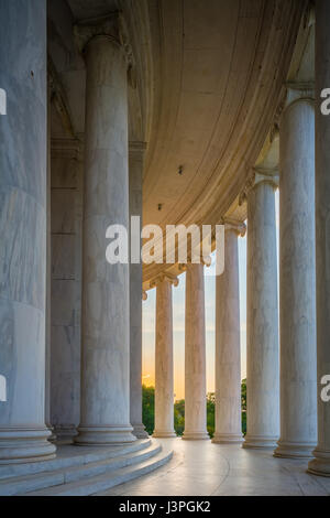Il Thomas Jefferson Memorial è un memoriale presidenziale a Washington D.C. che è dedicato a Thomas Jefferson, un americano Padre Fondatore e th Foto Stock