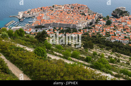 Il fort ha giocato un ruolo fondamentale la protezione di Dubrovnik durante la guerra nei Balcani nei primi anni novanta. Foto Stock