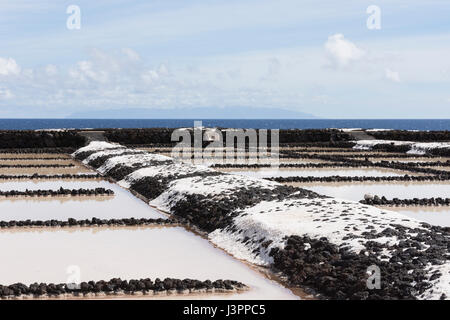 La soluzione salina, Punta de Fuencalinte, La Palma, Spagna Foto Stock