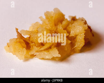 Close up macro di appena lo zenzero grattugiato spice Foto Stock