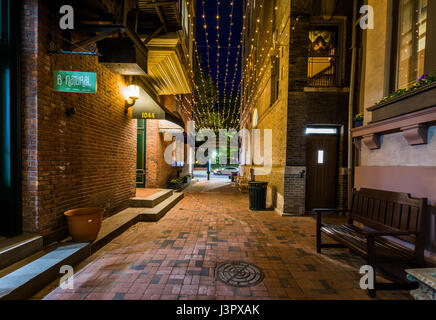 Shermans vicolo in New Haven, Connecticut Foto Stock