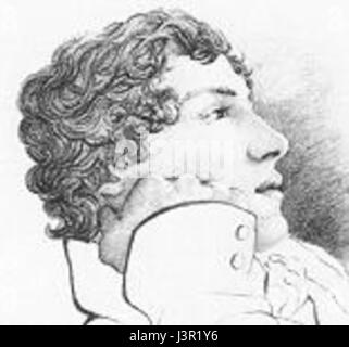Una breve panoramica di John Keats, il poeta romantico inglese, evidenziando i suoi contributi alla letteratura e la sua duratura influenza sulla poesia. Foto Stock