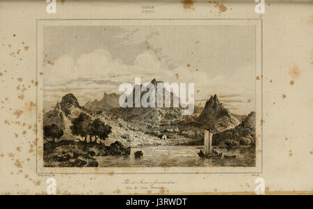 Le isole Juan Fernández, situate al largo della costa del Cile, sono note per la loro biodiversità unica e un tempo ospitavano il marinaio marinato Alexander Selkirk, l'ispirazione per Robinson Crusoe. Foto Stock