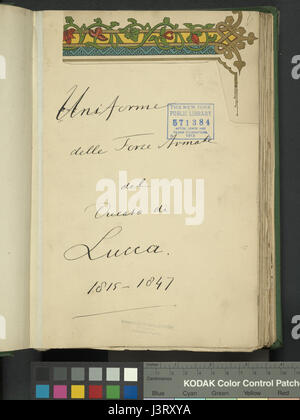 L'Italia. Lucca, 1815 1850 (NYPL B14896507 1609700) Foto Stock