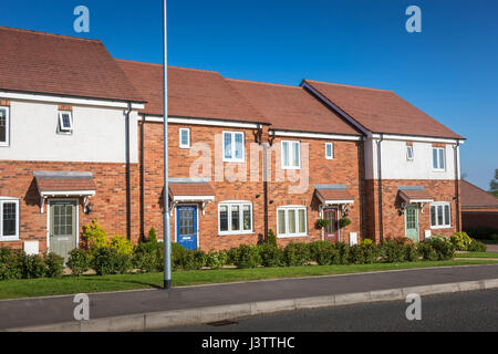 Nuove case su un privato sviluppato immobiliari in Hagley UK moderno villaggio alloggiamento Foto Stock