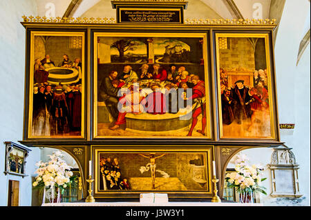 Altare von Lucas Cranach in der Stadtkirche zu Wittenberg; altare ...