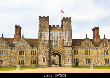 La Knole House, XVI secolo storico paese inglese estate in Kent, England, Regno Unito Foto Stock