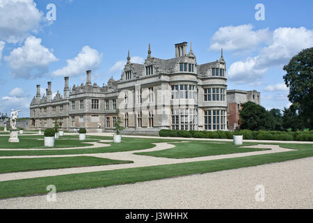 Kirby Hall nel Northamptonshire Foto Stock