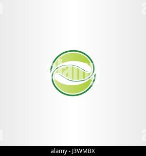 Eco cerchio verde foglia lettera z logo di Symbol Illustrazione Vettoriale