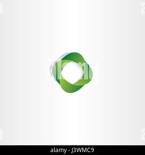 Eco di gradiente verde logo simbolo di business Illustrazione Vettoriale