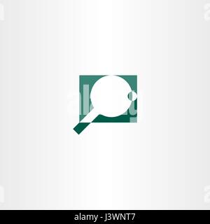 Ping pong logo icona vettore Illustrazione Vettoriale