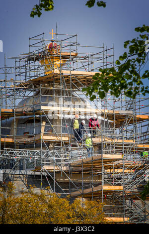 Ristrutturazione di Palazzo Huis ten Bosch, futura residenza del Re Willem-Alexander e Regina Maxima a L'Aia, 4 maggio 2017. Foto: Patrick van Katwijk PAESI BASSI OUT point de vue fuori - nessun filo SERVICE - foto: Patrick van Katwijk/Olandese Photo Press/dpa Foto Stock