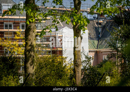 Ristrutturazione di Palazzo Huis ten Bosch, futura residenza del Re Willem-Alexander e Regina Maxima a L'Aia, 4 maggio 2017. Foto: Patrick van Katwijk PAESI BASSI OUT point de vue fuori - nessun filo SERVICE - foto: Patrick van Katwijk/Olandese Photo Press/dpa Foto Stock