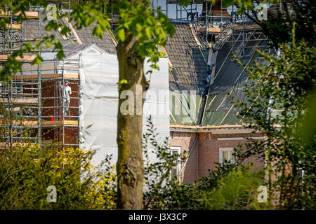 Ristrutturazione di Palazzo Huis ten Bosch, futura residenza del Re Willem-Alexander e Regina Maxima a L'Aia, 4 maggio 2017. Foto: Patrick van Katwijk PAESI BASSI OUT point de vue fuori - nessun filo SERVICE - foto: Patrick van Katwijk/Olandese Photo Press/dpa Foto Stock