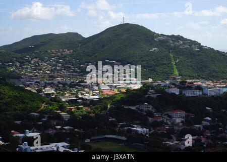 Una vista su San Tommaso Isola, U.S. Isole vergini Foto Stock