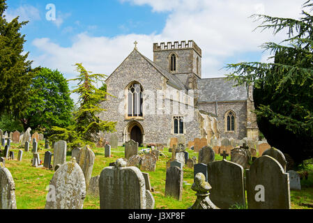 Chiesa di Santa Maria, Grande Bedwyn, Wiltshire, Inghilterra, Regno Unito Foto Stock