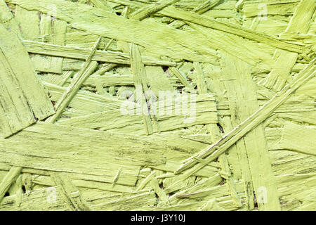 Verde dipinto di legno truciolare sfondo texture. close up Foto Stock