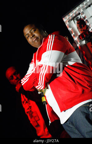 Sean Kingston in esecuzione al Amphitheatre di Gibson in città universale, CA. Foto Stock