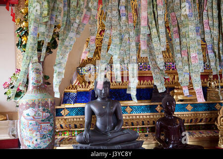 Tempio Uposatha come parte di Wat Saket, Golden Mount, complesso a Bangkok, in Thailandia Foto Stock