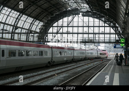 Cattura di Amsterdam Stazione Ceentral Foto Stock