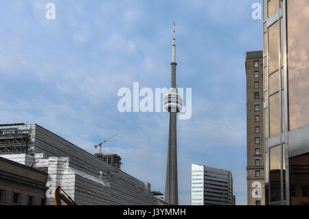 Toronto, Canada - 7 Agosto 2013 : la CN Tower a Toronto Foto Stock