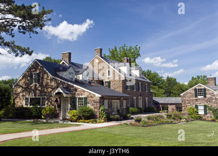 Il Pearl Buck S. House, verdi colline fattoria di Bucks Co. In Pennsylvania dove Pulitzer- e Nobel-prize-winning autore Pearl Buck vissuto. Foto Stock