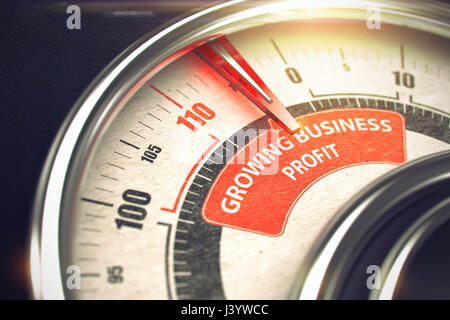 In crescita i profitti - Modalità di Business concetto. 3D. Foto Stock