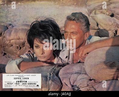 Judith, USA/Großbritannien/Israele 1965, Regie: Daniel Mann, Darsteller: Peter Finch, Sophia Loren Foto Stock