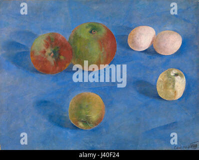 Kuzma Petrov Vodkin, Still Life. Le mele e le uova, 1921 Foto Stock