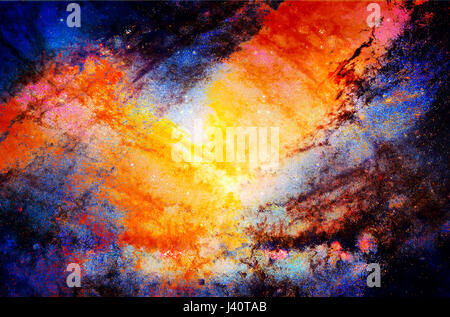 Spazio cosmico e stelle, cosmica di colore sfondo astratto Foto Stock