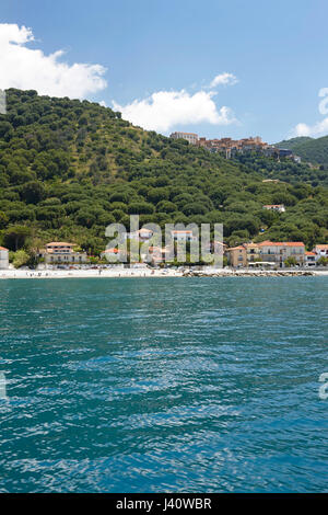 Marina di Pisciotta, Cilentan Coast, provincia di Salerno, Campania, Italia Foto Stock
