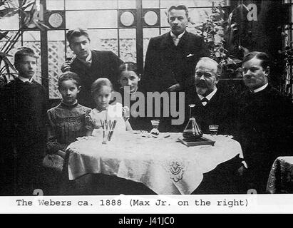 Max Weber famiglia Foto Stock