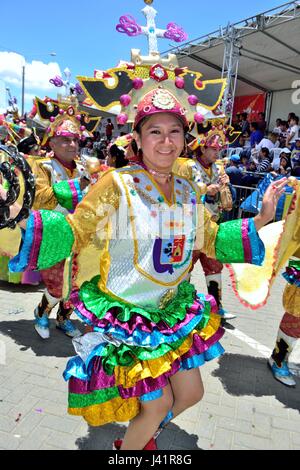 Il carnevale di Cajamarca. Dipartimento di Cajamarca .PERÙ Foto Stock