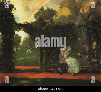 Konstantin Somov un Radiculed Kiss 1908 Foto Stock