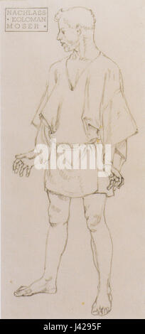 Kolo Moser Figurenstudie zu Tristan ca1915 Foto Stock