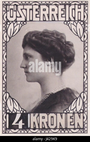 Kolo Moser Kaiserin Zita 1917 Foto Stock