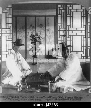 Corea Storia Goban gioco in Seoul COREA 1904 (LOC) Foto Stock
