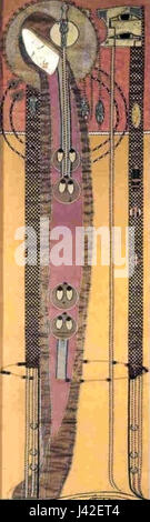 Margaret MacDonald pannello ricamato 1902 Foto Stock