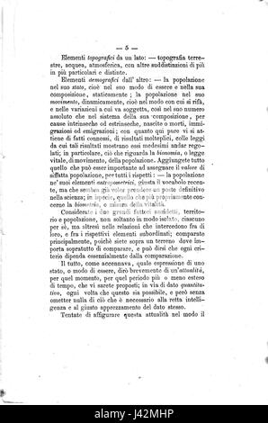 Messedaglia la statistica e i suoi metodi 05 Foto Stock