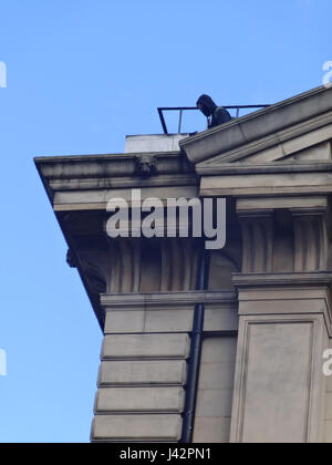 Gli attivisti Love occuparono l'edificio della Bank of England a Liverpool il 29 aprile 2015, come parte di una protesta. L'occupazione era legata all'attivismo sociale ed economico, in particolare per quanto riguarda le questioni abitative e la disuguaglianza. Foto Stock