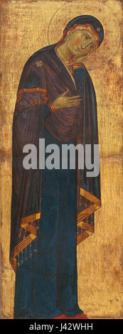 Maestro dei crocifissi blu o Master dei francescani crocifissi. Il lutto Madonna. c.1272. NGA, Washington1 Foto Stock