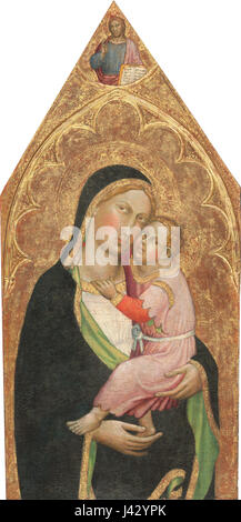 La Madonna e il bambino, con la benedizione di Cristo (del pannello centrale) A18023 Foto Stock