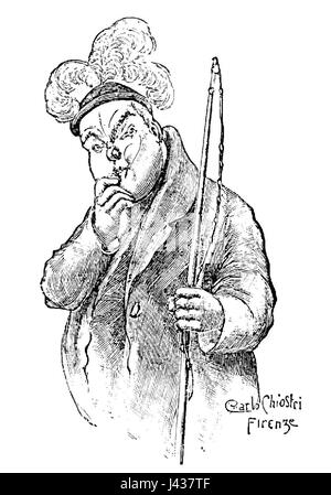 "Le avventure di Pinocchio" è un classico libro di childrenÂ italiano. Pagina 219 si concentra su una parte specifica del viaggio di Pinocchio, che coinvolge lezioni morali e conseguenze delle azioni. Foto Stock