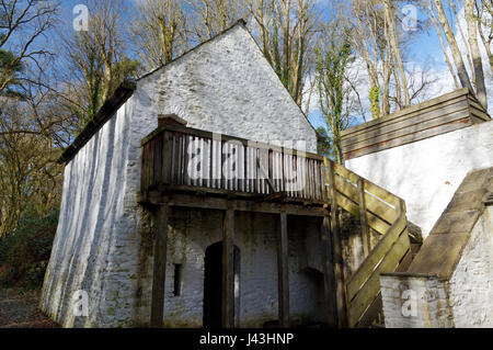 Tudor House, St Fagans National History Museum/Amgueddfa Werin Cymru, Cardiff, Galles del Sud, Regno Unito. Foto Stock